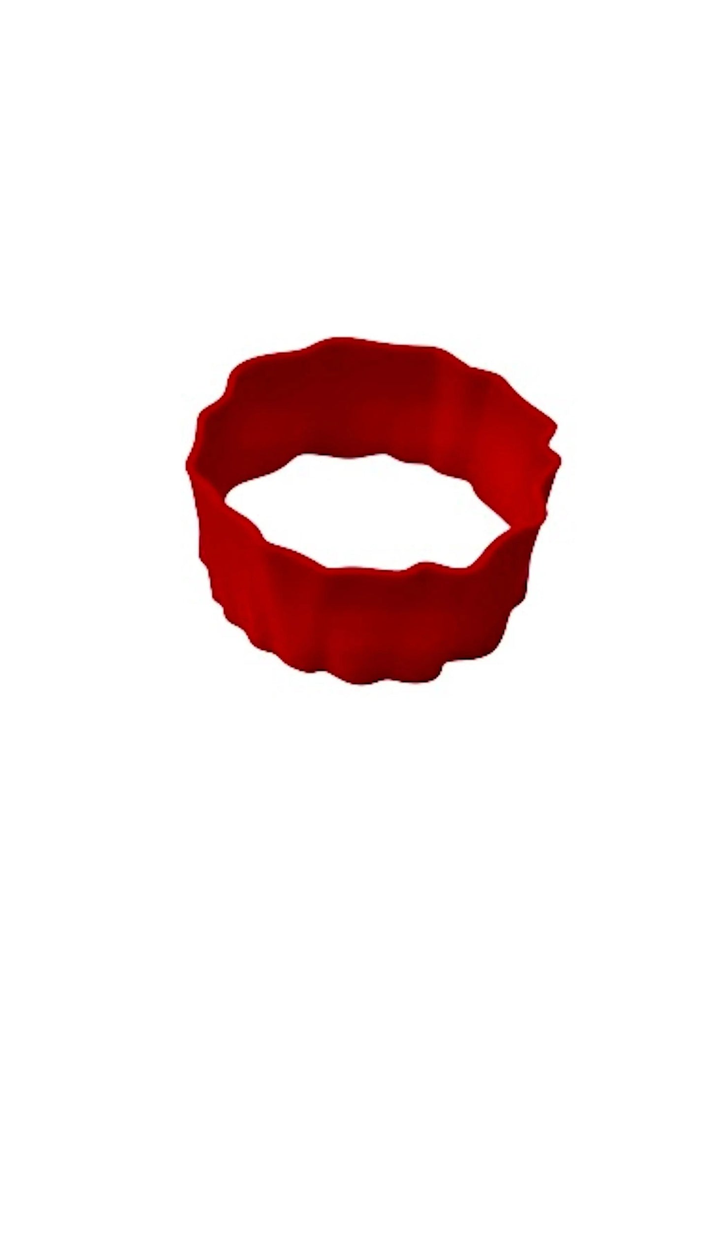 3D Printed Bicep Cuff in Red loveheroldn