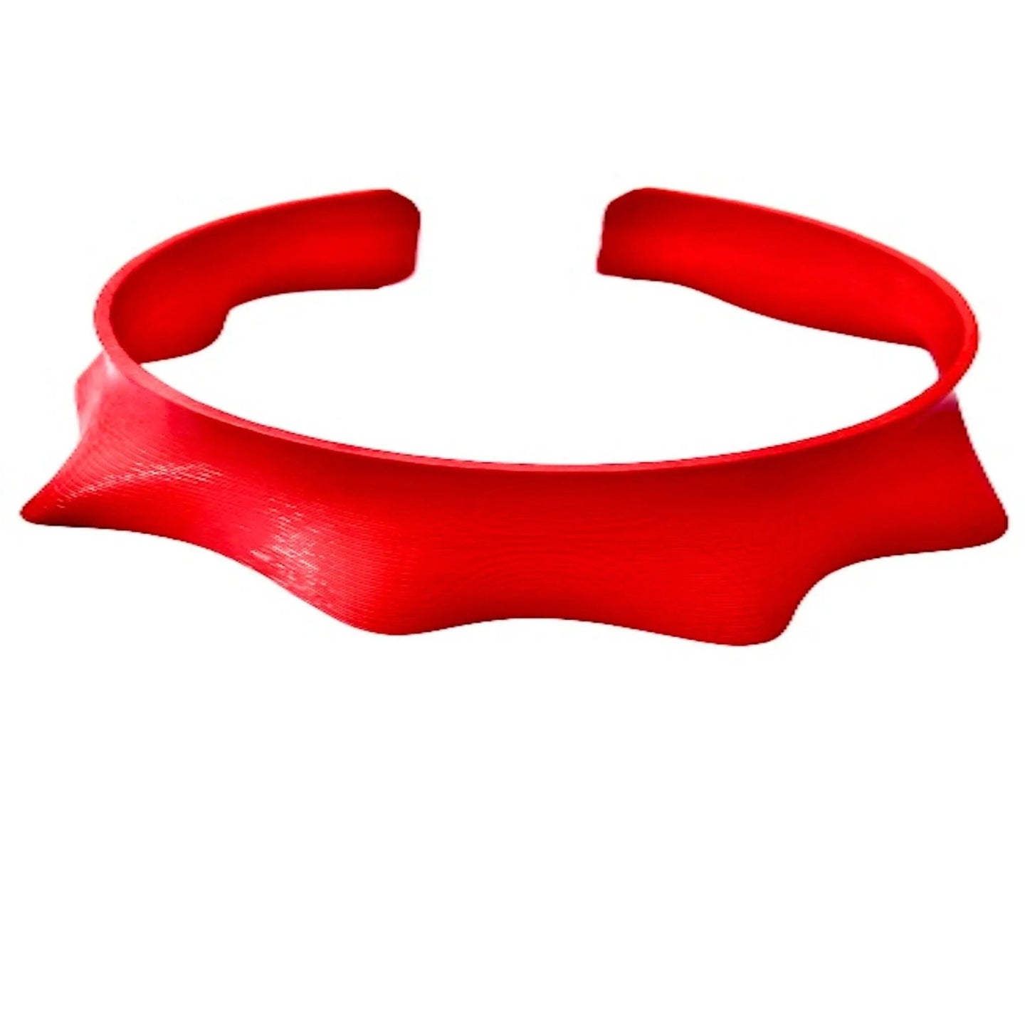 3D Printed Necklace & Headband in Red LOVE HERO SUSTAINABLE FASHION