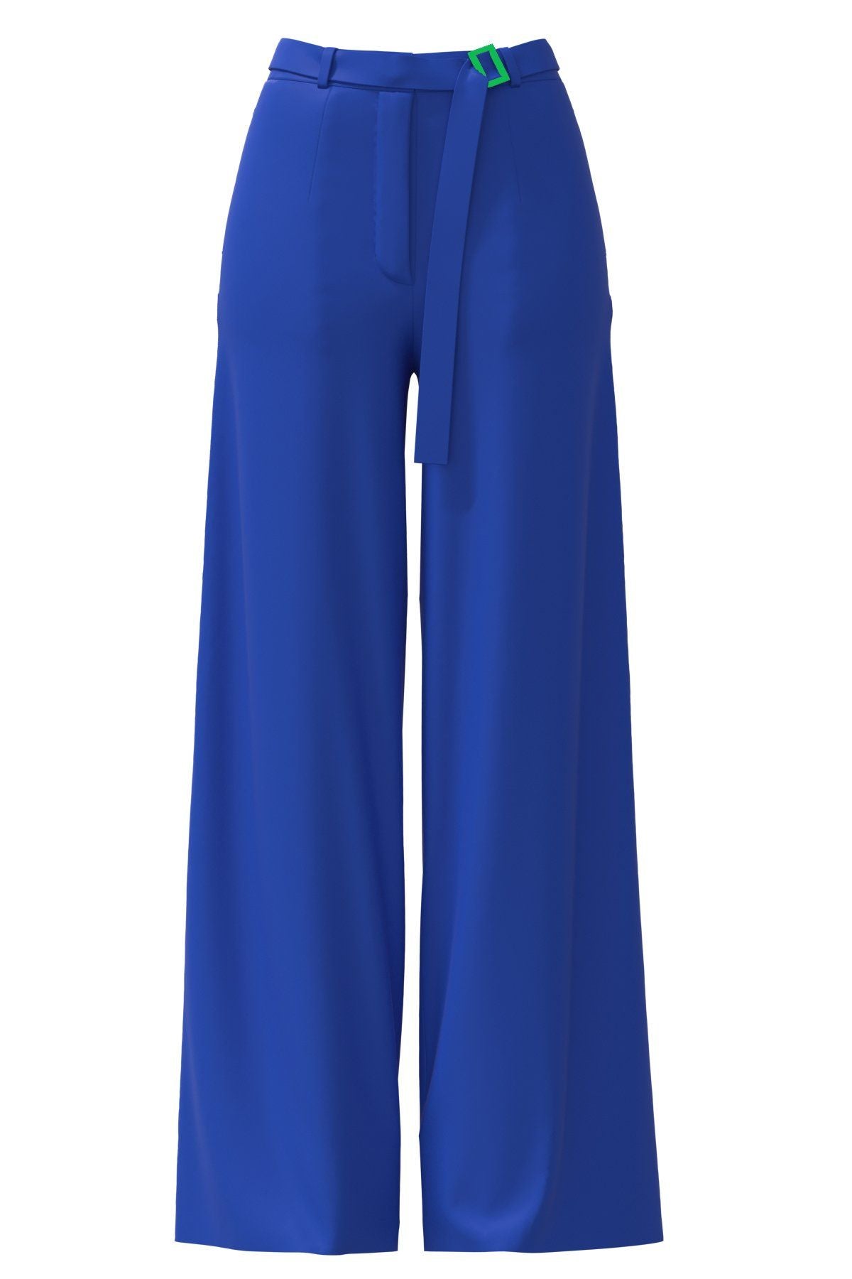 Pleated High-Waisted Wide Leg Trouser in Blue – LOVE HERO SUSTAINABLE ...