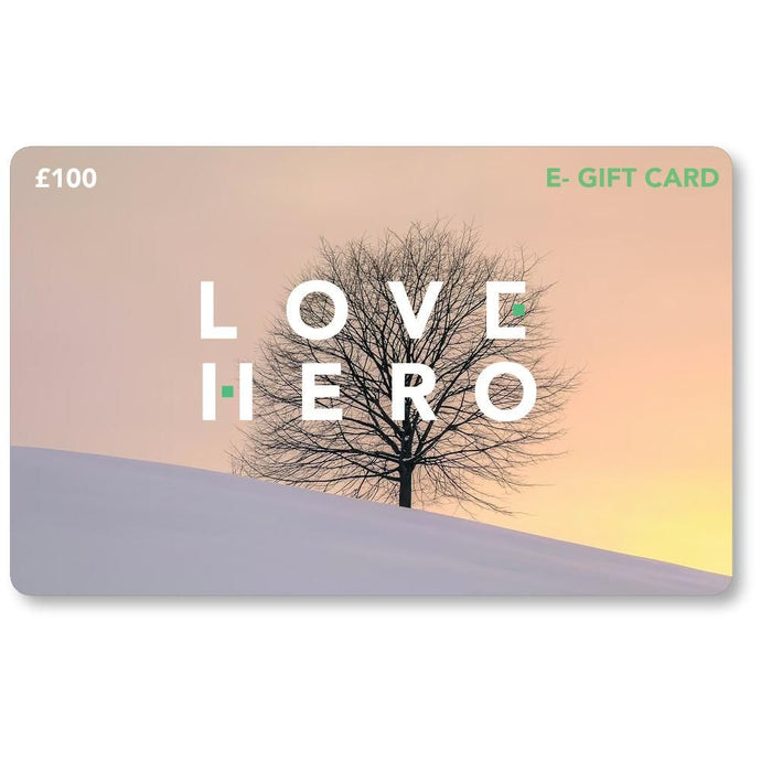 Sustainable E Gift Card £100 LOVE HERO SUSTAINABLE FASHION